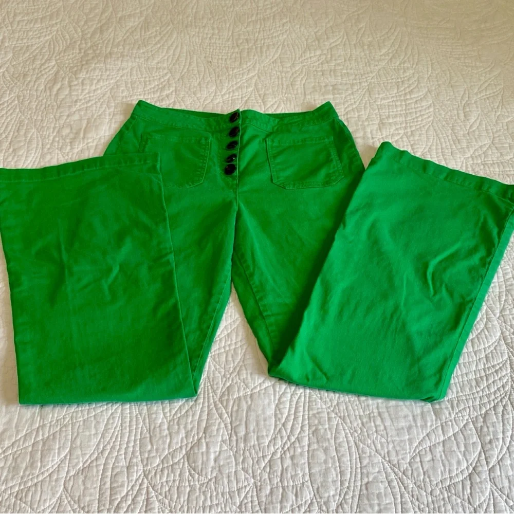 Paloma Wool Margherita wide leg high waist Green  pants 8